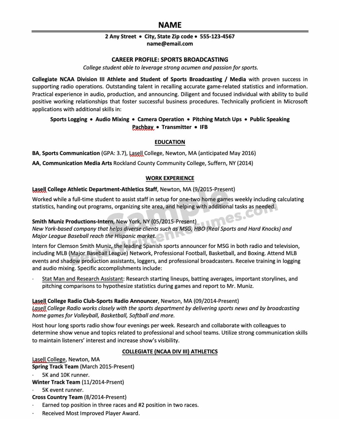 Resume Samples - BetterWrittenResumes!